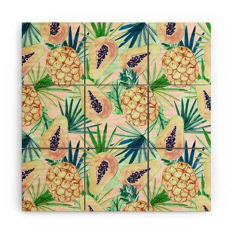 Marta Barragan Camarasa Live the summer Wood Wall Mural