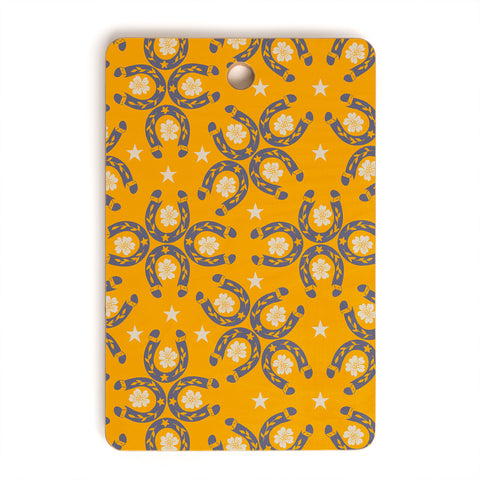 Marta Barragan Camarasa Lucky horseshoes Cutting Board Rectangle
