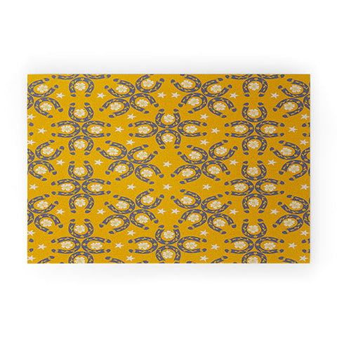 Marta Barragan Camarasa Lucky horseshoes Welcome Mat