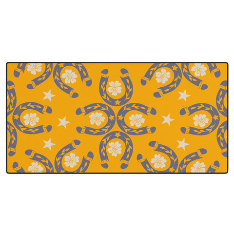 Marta Barragan Camarasa Lucky horseshoes Desk Mat