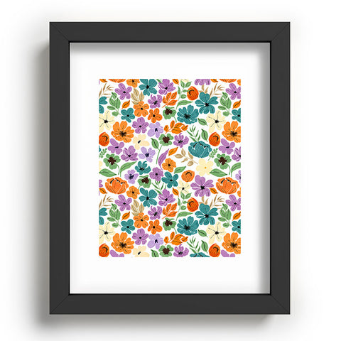 Marta Barragan Camarasa Lush Wild Garden Clovers Recessed Framing Rectangle