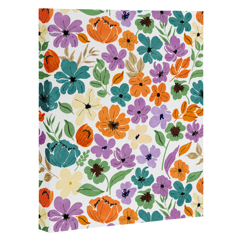Marta Barragan Camarasa Lush Wild Garden Clovers Art Canvas