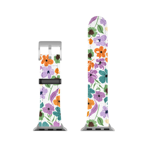 Marta Barragan Camarasa Lush Wild Garden Clovers Apple Watch Band