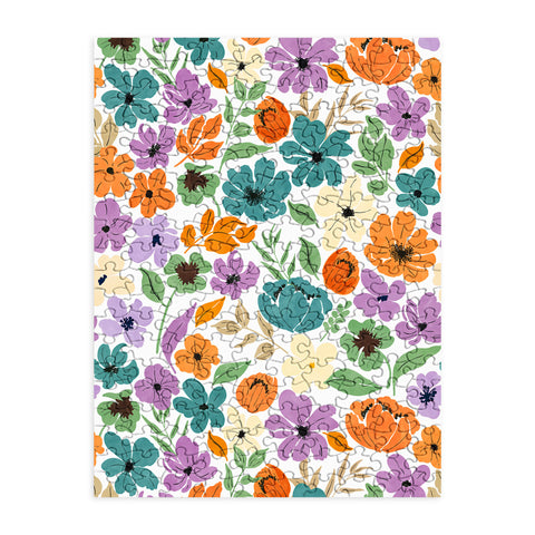 Marta Barragan Camarasa Lush Wild Garden Clovers Puzzle