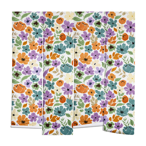 Marta Barragan Camarasa Lush Wild Garden Clovers Wall Mural