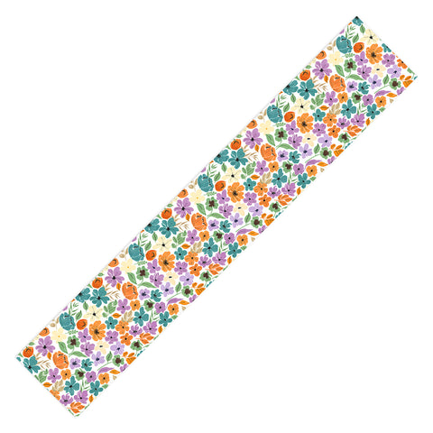 Marta Barragan Camarasa Lush Wild Garden Clovers Table Runner
