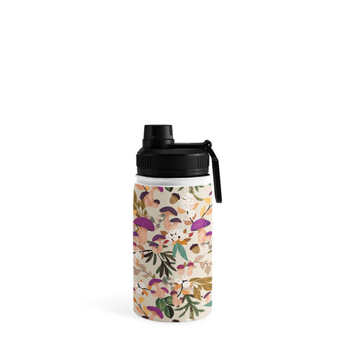 Marta Barragan Camarasa Magic mushroom forest Water Bottle