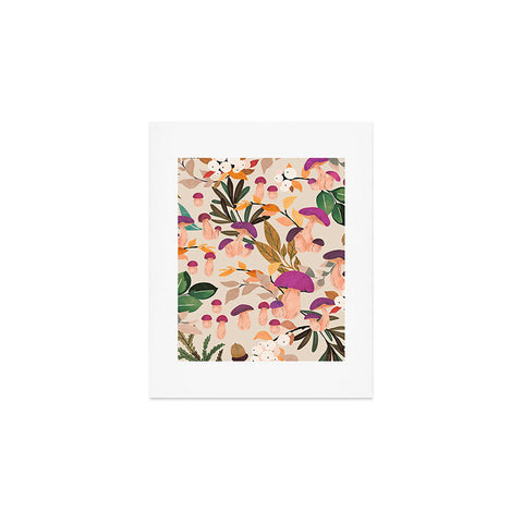 Marta Barragan Camarasa Magic mushroom forest Art Print