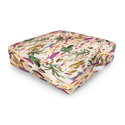Marta Barragan Camarasa Magic mushroom forest Outdoor Floor Cushion
