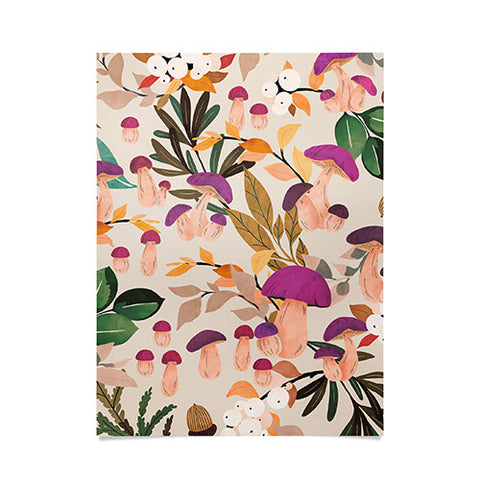 Marta Barragan Camarasa Magic mushroom forest Poster