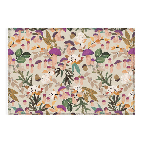 Marta Barragan Camarasa Magic mushroom forest Outdoor Rug