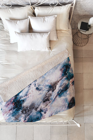 Marta Barragan Camarasa Marble effect Fleece Throw Blanket