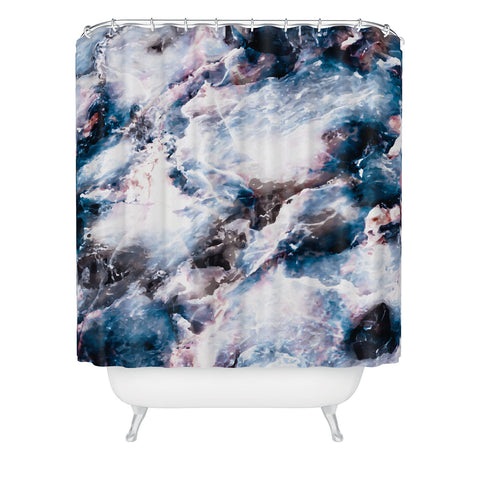 Marta Barragan Camarasa Marble effect Shower Curtain