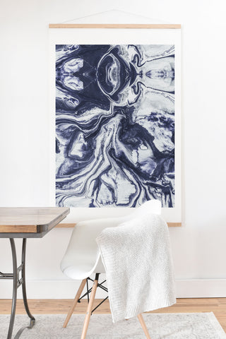 Marta Barragan Camarasa Marble indigo Art Print And Hanger