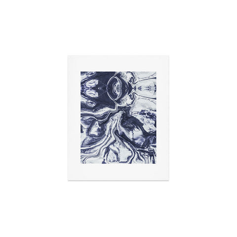 Marta Barragan Camarasa Marble indigo Art Print
