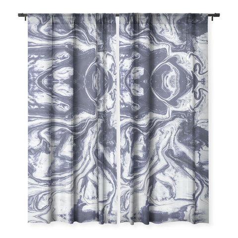 Marta Barragan Camarasa Marble indigo Sheer Non Repeat