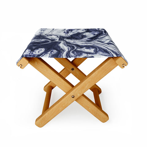 Marta Barragan Camarasa Marble indigo Folding Stool