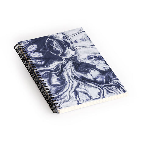Marta Barragan Camarasa Marble indigo Spiral Notebook