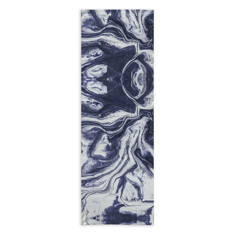 Marta Barragan Camarasa Marble indigo Yoga Towel