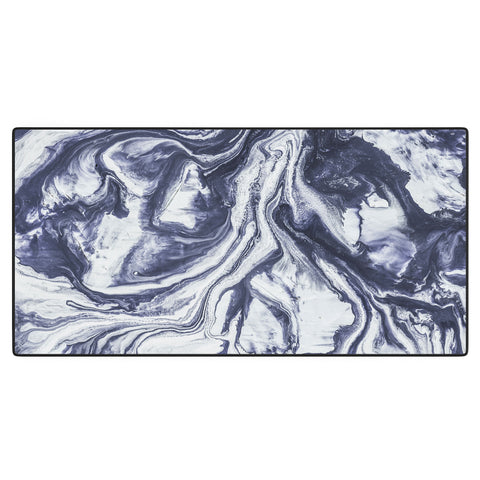Marta Barragan Camarasa Marble indigo Desk Mat