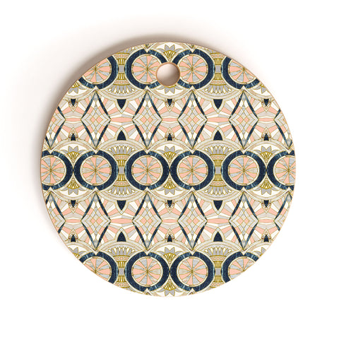 Marta Barragan Camarasa Marble mosaic pattern Cutting Board Round