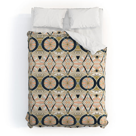 Marta Barragan Camarasa Marble mosaic pattern Duvet Cover
