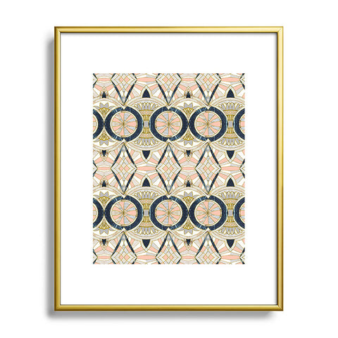 Marta Barragan Camarasa Marble mosaic pattern Metal Framed Art Print