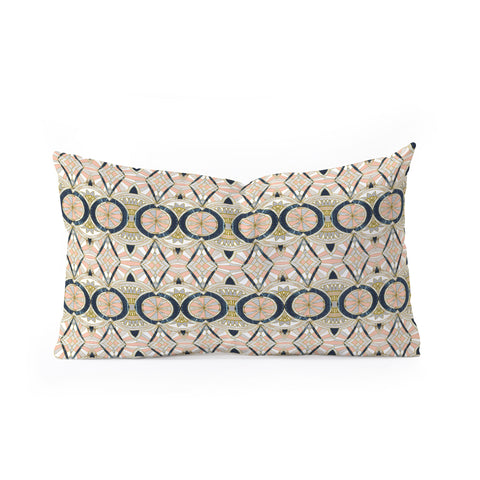Marta Barragan Camarasa Marble mosaic pattern Oblong Throw Pillow
