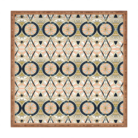 Marta Barragan Camarasa Marble mosaic pattern Square Tray