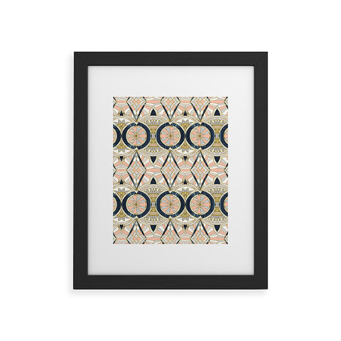 Marta Barragan Camarasa Marble mosaic pattern Framed Art Print