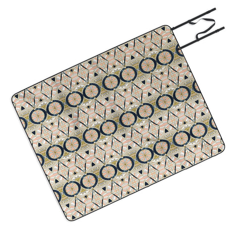 Marta Barragan Camarasa Marble mosaic pattern Picnic Blanket