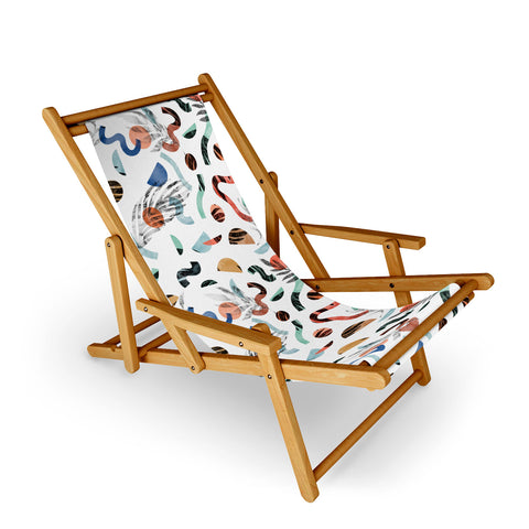 Marta Barragan Camarasa Marble nature geometric II Sling Chair