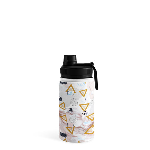 Marta Barragan Camarasa Marble shapes and triangles Water Bottle