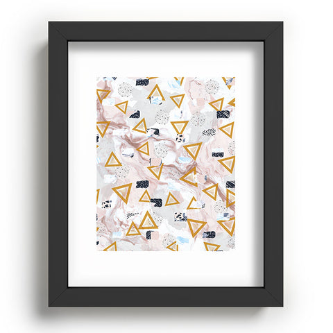 Marta Barragan Camarasa Marble shapes and triangles Recessed Framing Rectangle