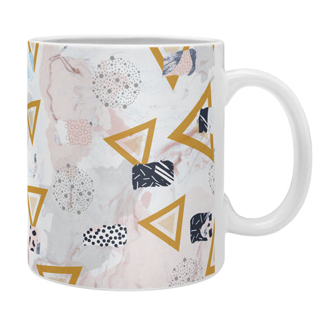 Marta Barragan Camarasa Marble shapes and triangles Coffee Mug
