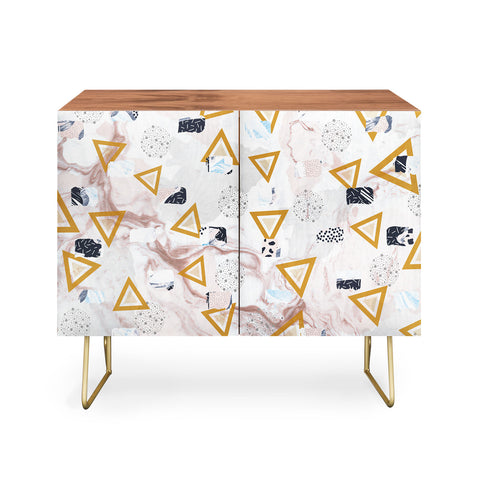 Marta Barragan Camarasa Marble shapes and triangles Credenza