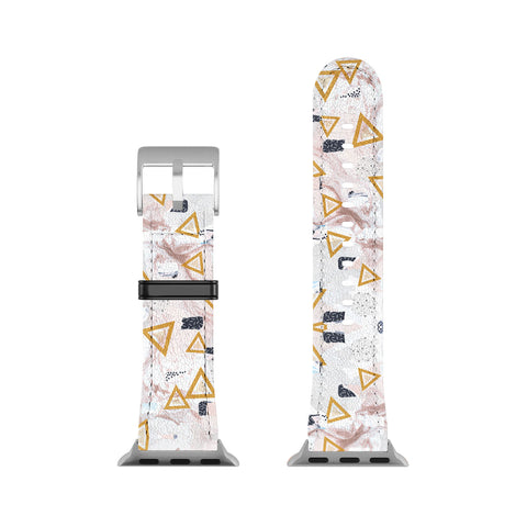 Marta Barragan Camarasa Marble shapes and triangles Apple Watch Band
