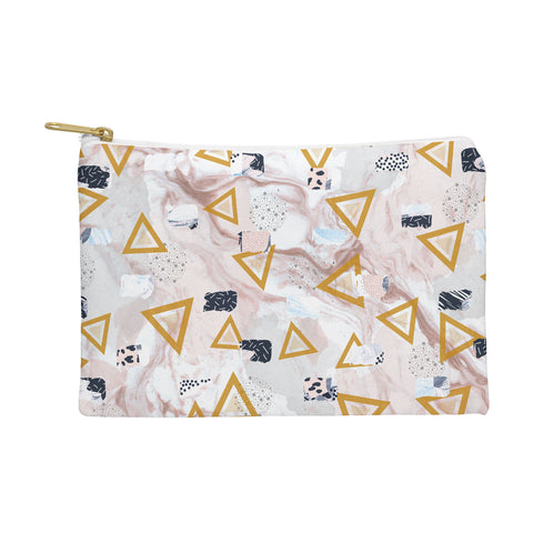 Marta Barragan Camarasa Marble shapes and triangles Pouch