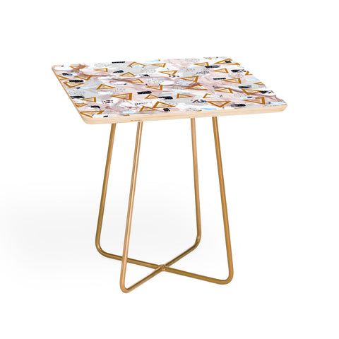 Marta Barragan Camarasa Marble shapes and triangles Side Table