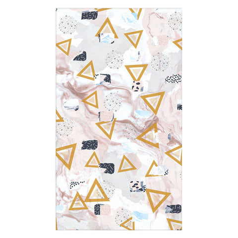 Marta Barragan Camarasa Marble shapes and triangles Tablecloth