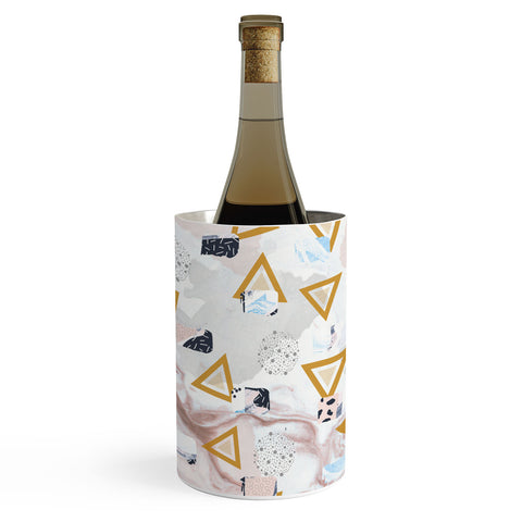 Marta Barragan Camarasa Marble shapes and triangles Wine Chiller