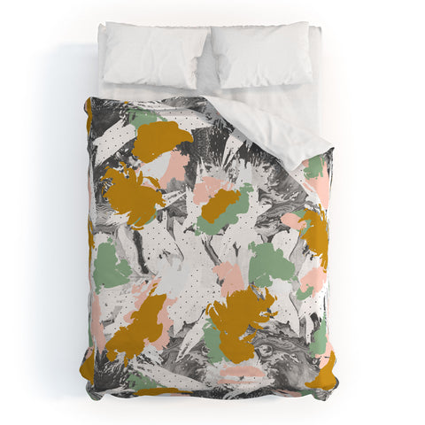 Marta Barragan Camarasa Marbled abstract in the colors Duvet Cover