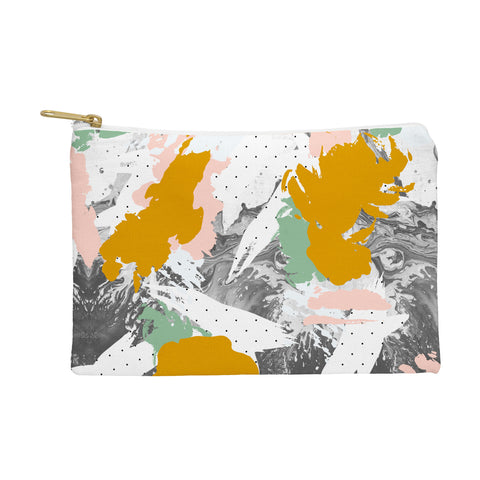 Marta Barragan Camarasa Marbled abstract in the colors Pouch