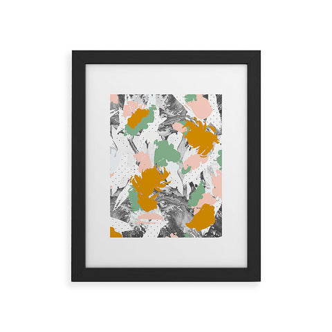 Marta Barragan Camarasa Marbled abstract in the colors Framed Art Print