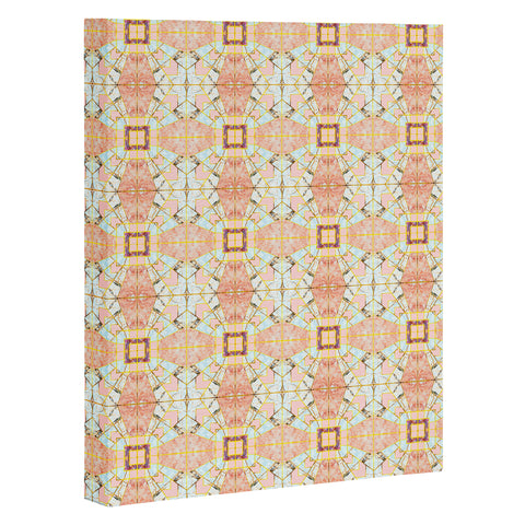 Marta Barragan Camarasa Marbled geometric mosaic pattern Art Canvas