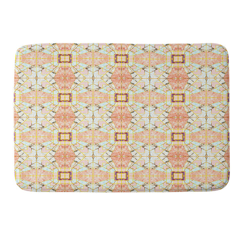 Marta Barragan Camarasa Marbled geometric mosaic pattern Memory Foam Bath Mat