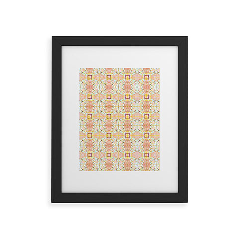 Marta Barragan Camarasa Marbled geometric mosaic pattern Framed Art Print