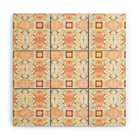 Marta Barragan Camarasa Marbled geometric mosaic pattern Wood Wall Mural
