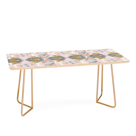Marta Barragan Camarasa Marbled tropical geometric pattern 01 Coffee Table