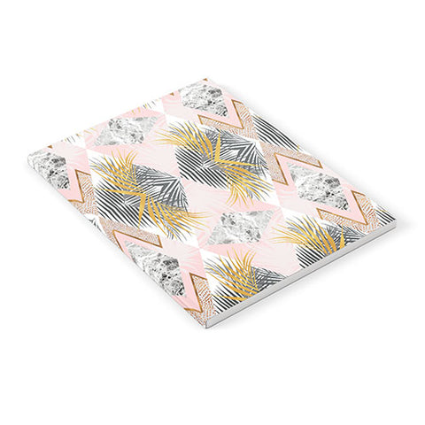 Marta Barragan Camarasa Marbled tropical geometric pattern 01 Notebook
